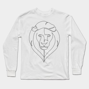 Lion One Line Long Sleeve T-Shirt